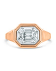 Mosiac Emerald Cut Signet Ring