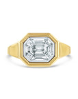 Mosiac Emerald Cut Signet Ring