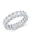 Emerald Cut Eternity Band
