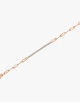 Diamond Tennis Paperclip Bracelet