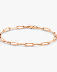 Elongated Paperclip Chain Bracelet