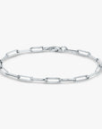 Elongated Paperclip Chain Bracelet