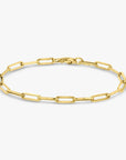 Elongated Paperclip Chain Bracelet