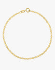 Flat Oval Chain Bracelet