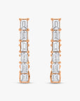 Baguette Hoop Earrings