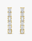 Baguette Hoop Earrings