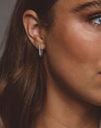 Baguette Hoop Earrings