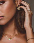 Petite Emerald Velvet Necklace
