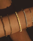 Flat Oval Chain Bracelet