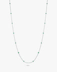 Emerald Bezel Necklace