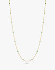 Emerald Bezel Necklace