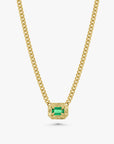 Petite Emerald Velvet Necklace