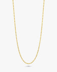 Flat Oval Chain Necklace