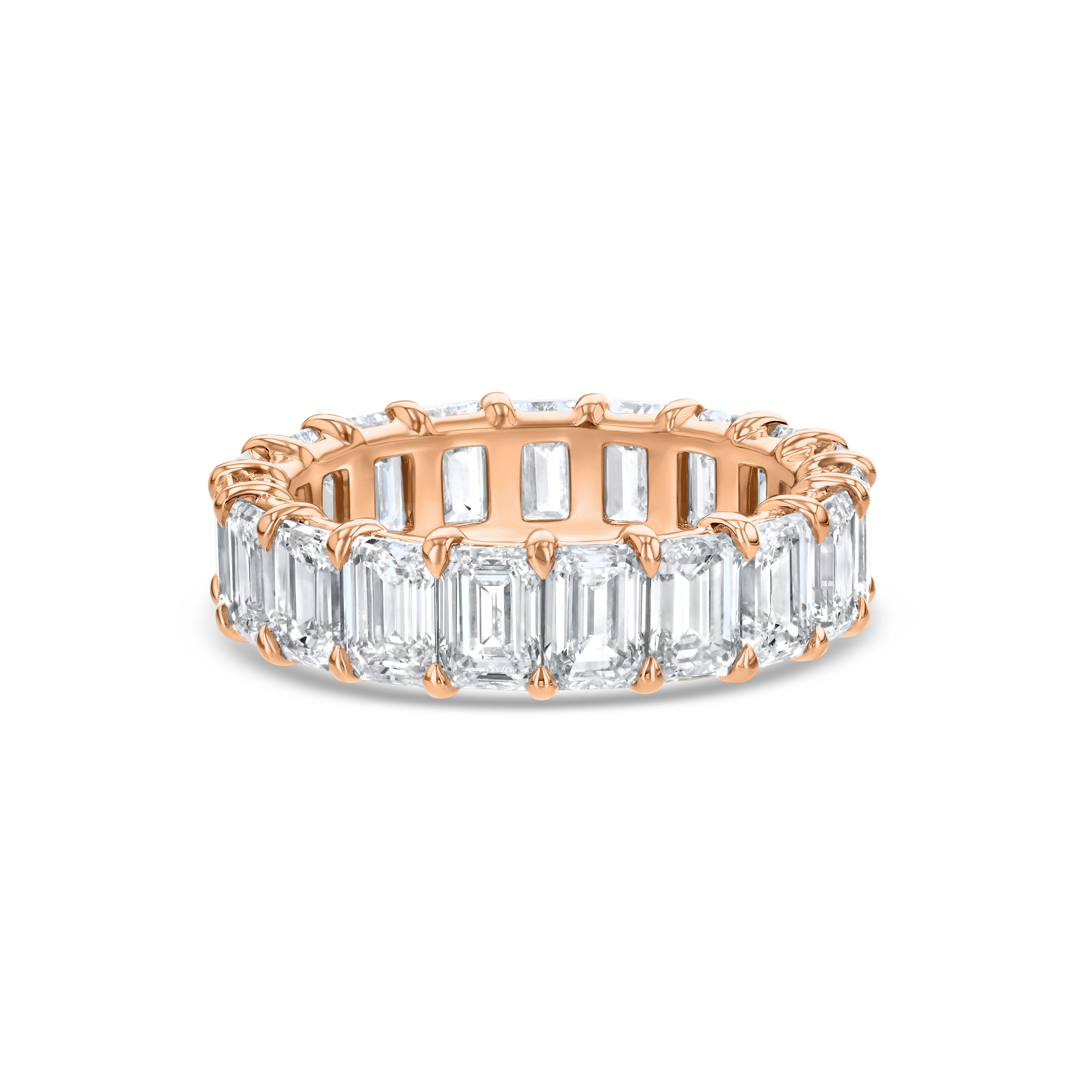 Emerald Cut Eternity Band