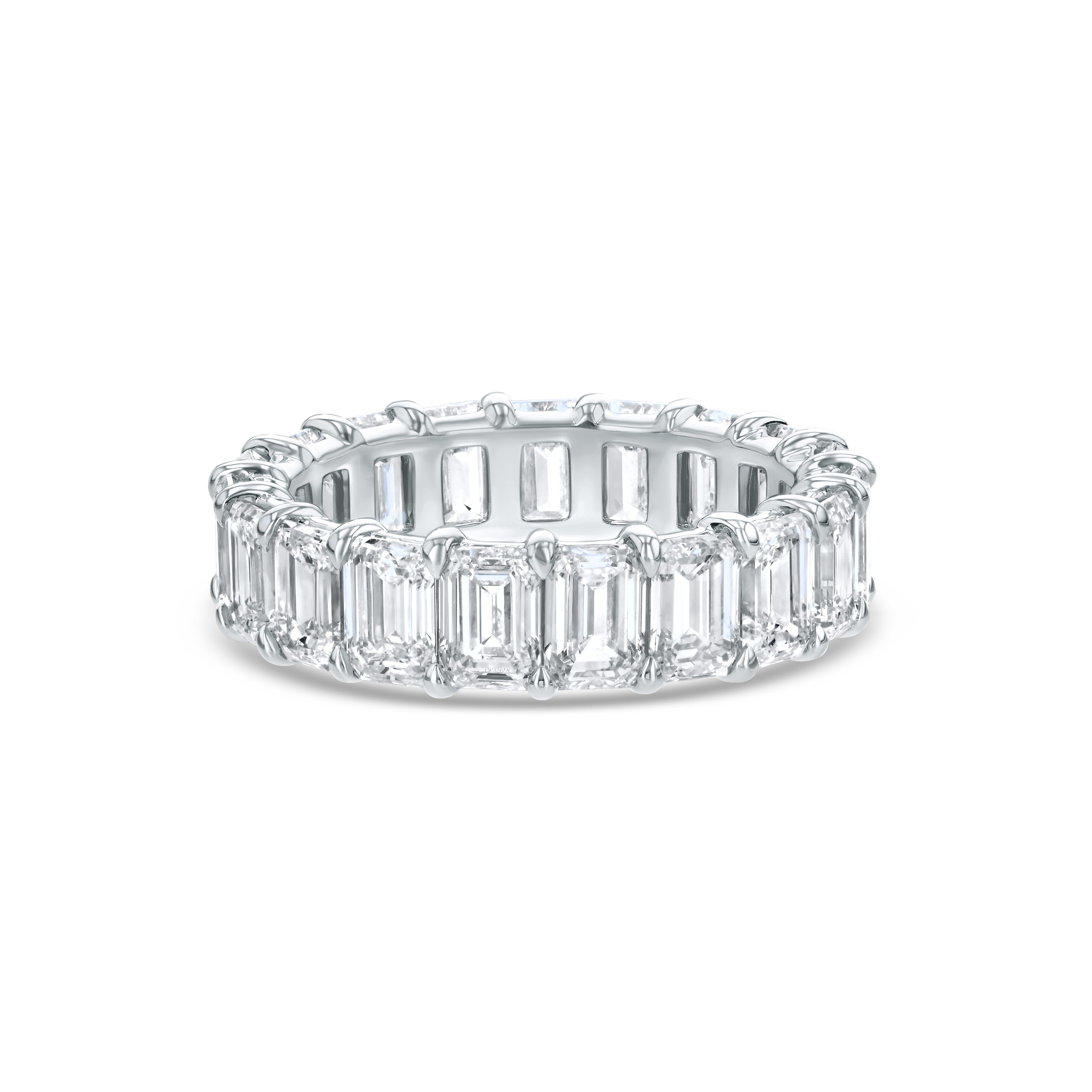 Emerald Cut Eternity Band