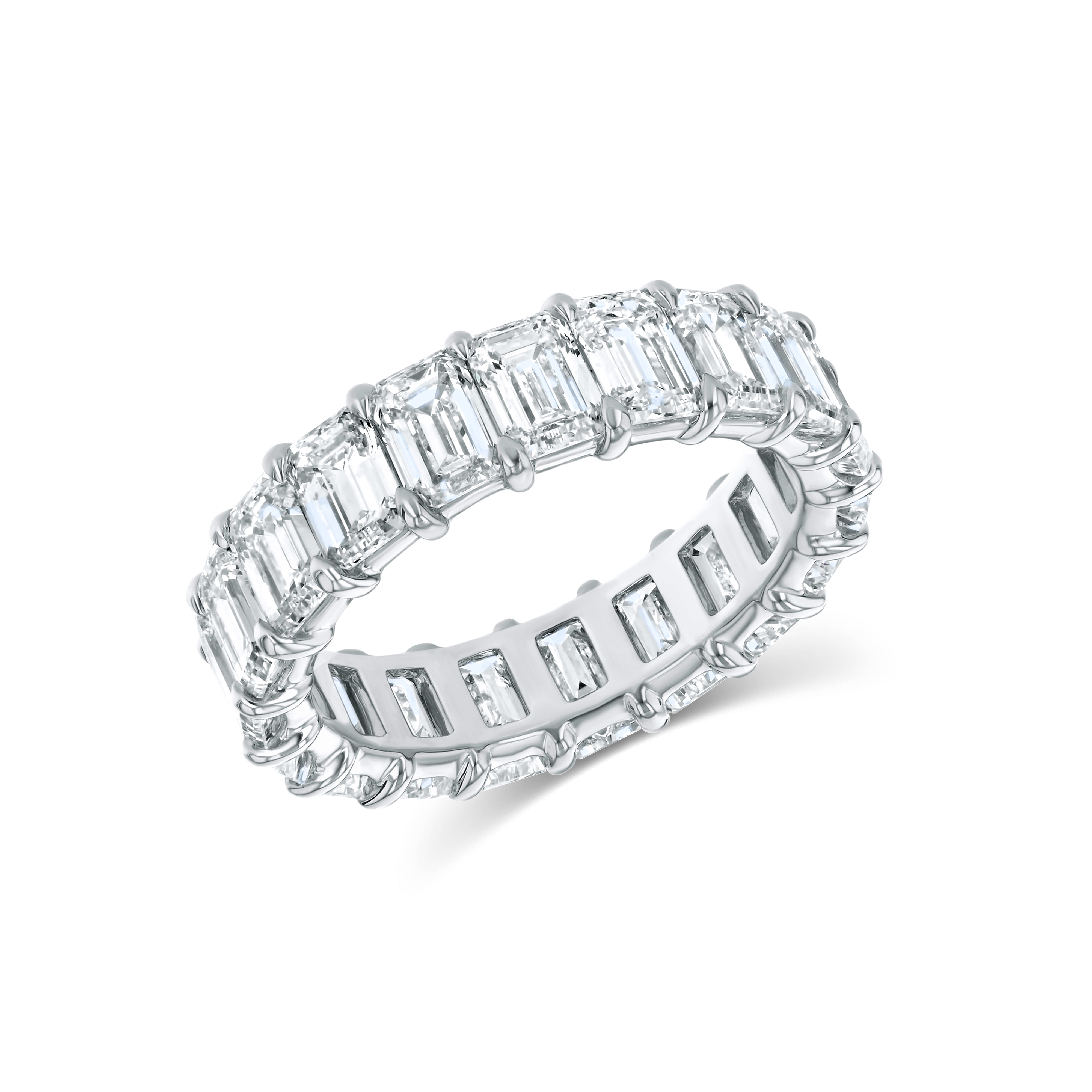 Emerald Cut Eternity Band