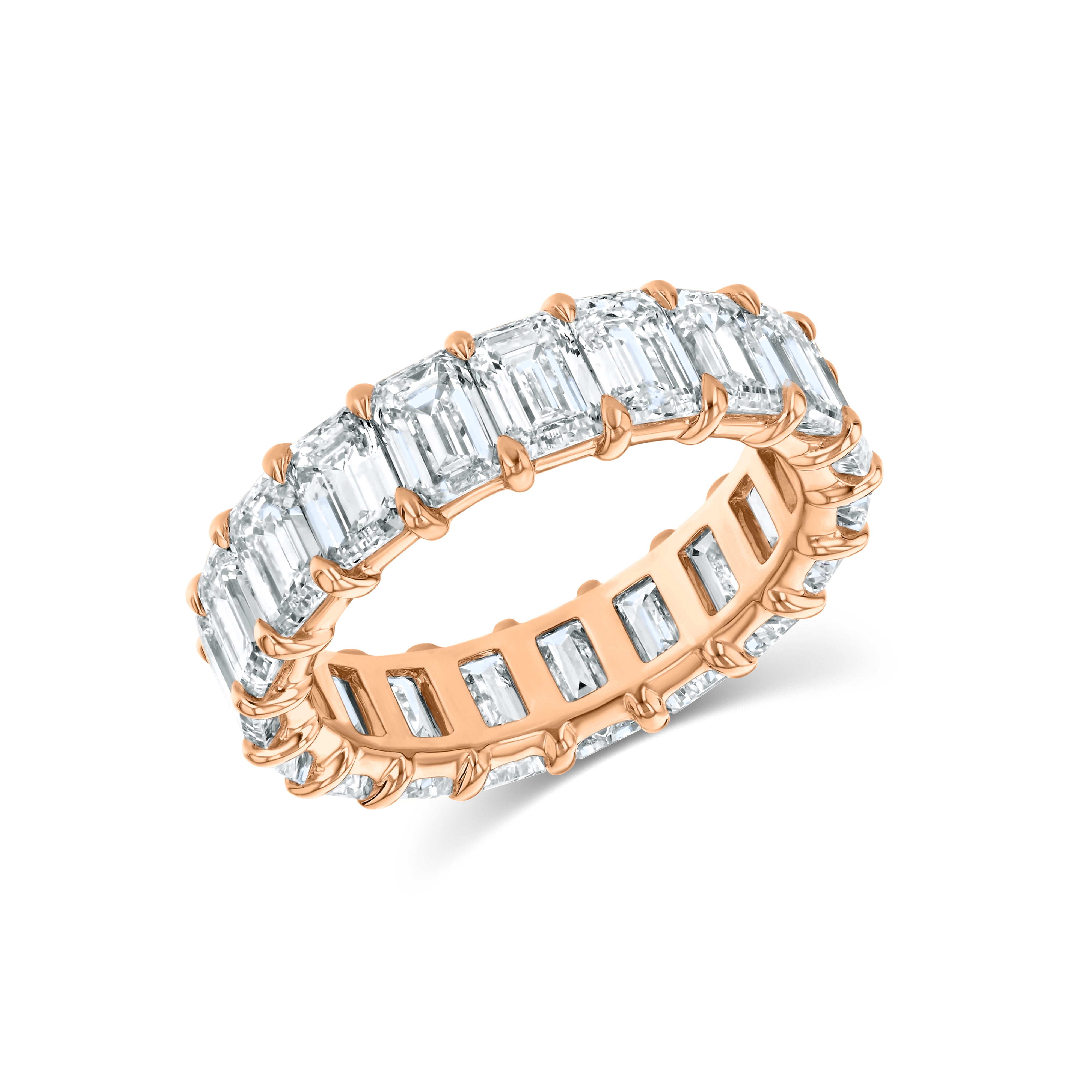 Emerald Cut Eternity Band