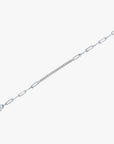 Diamond Tennis Paperclip Bracelet