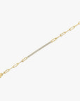 Diamond Tennis Paperclip Bracelet