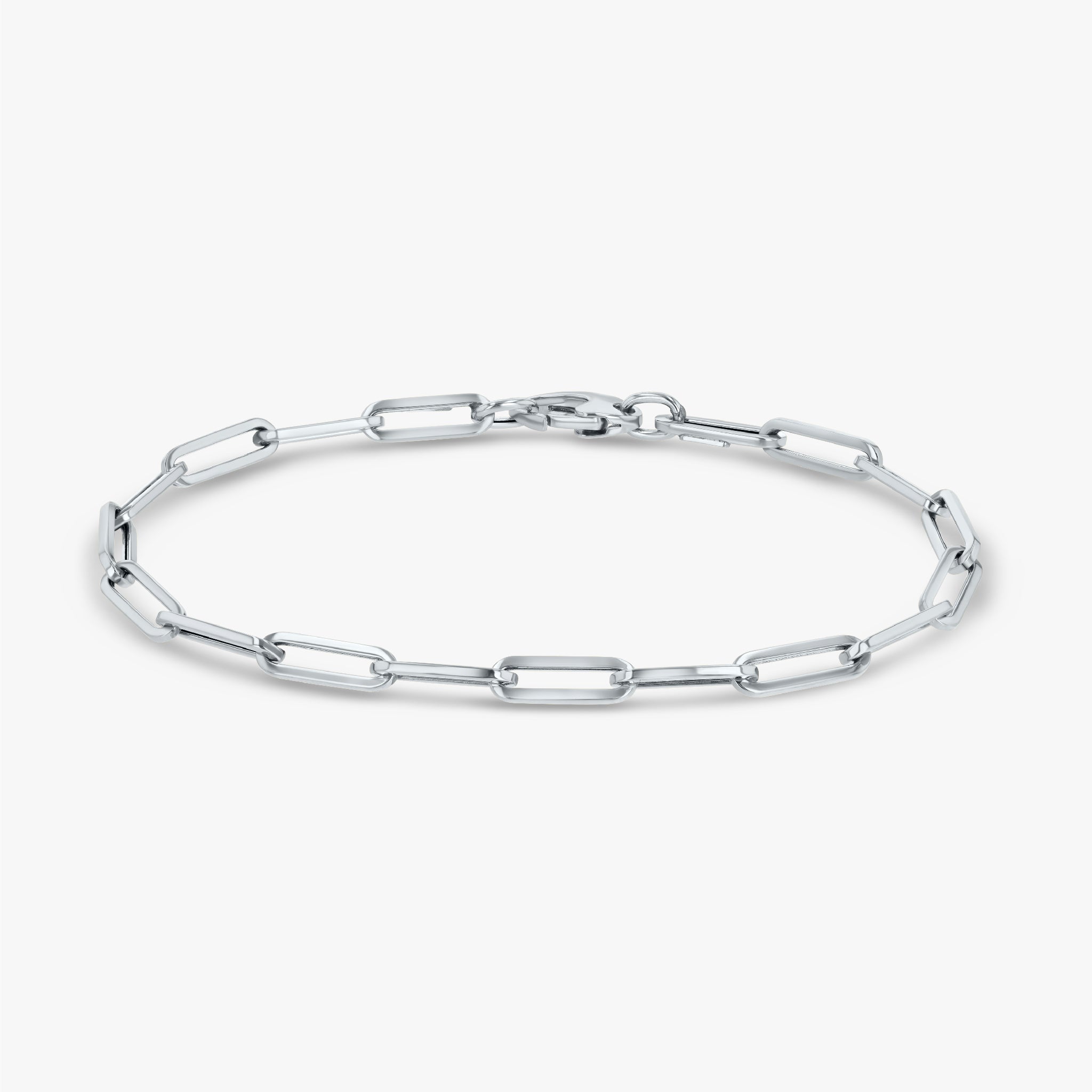 Elongated Paperclip Chain Bracelet