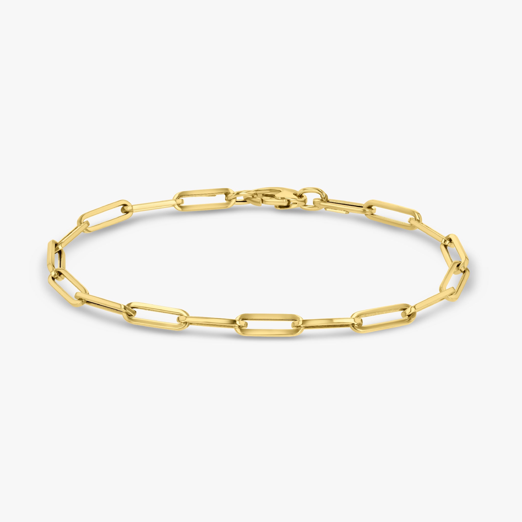 Elongated Paperclip Chain Bracelet