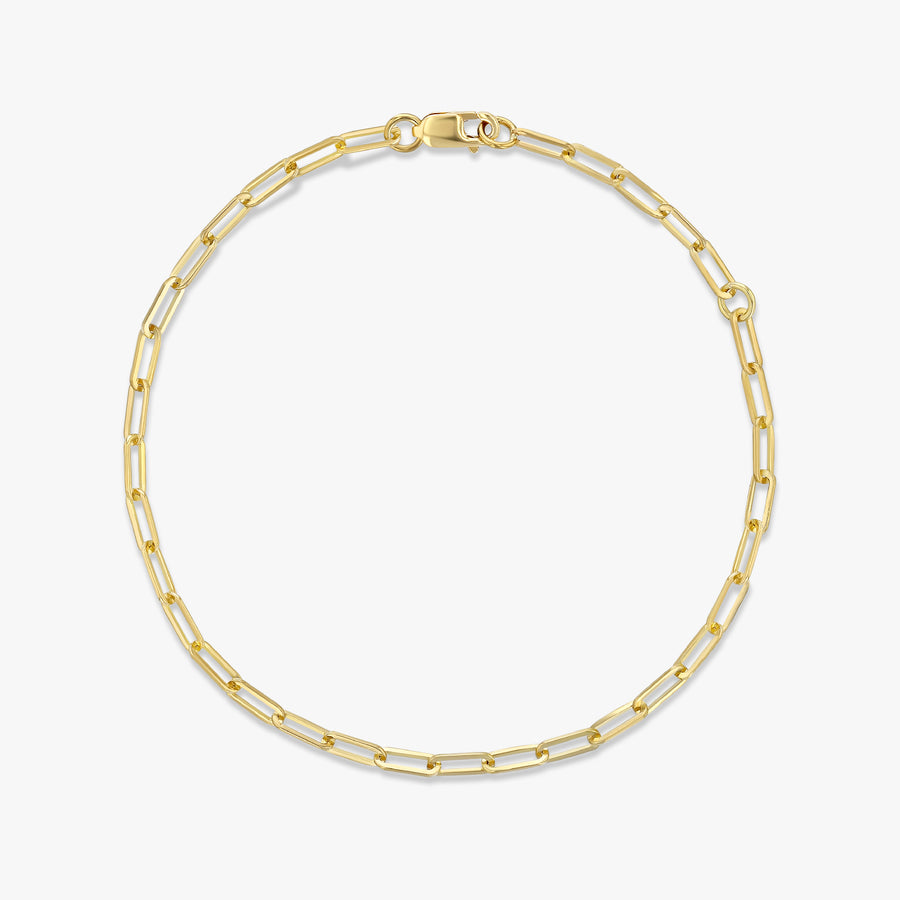 Petite Elongated Paperclip Bracelet