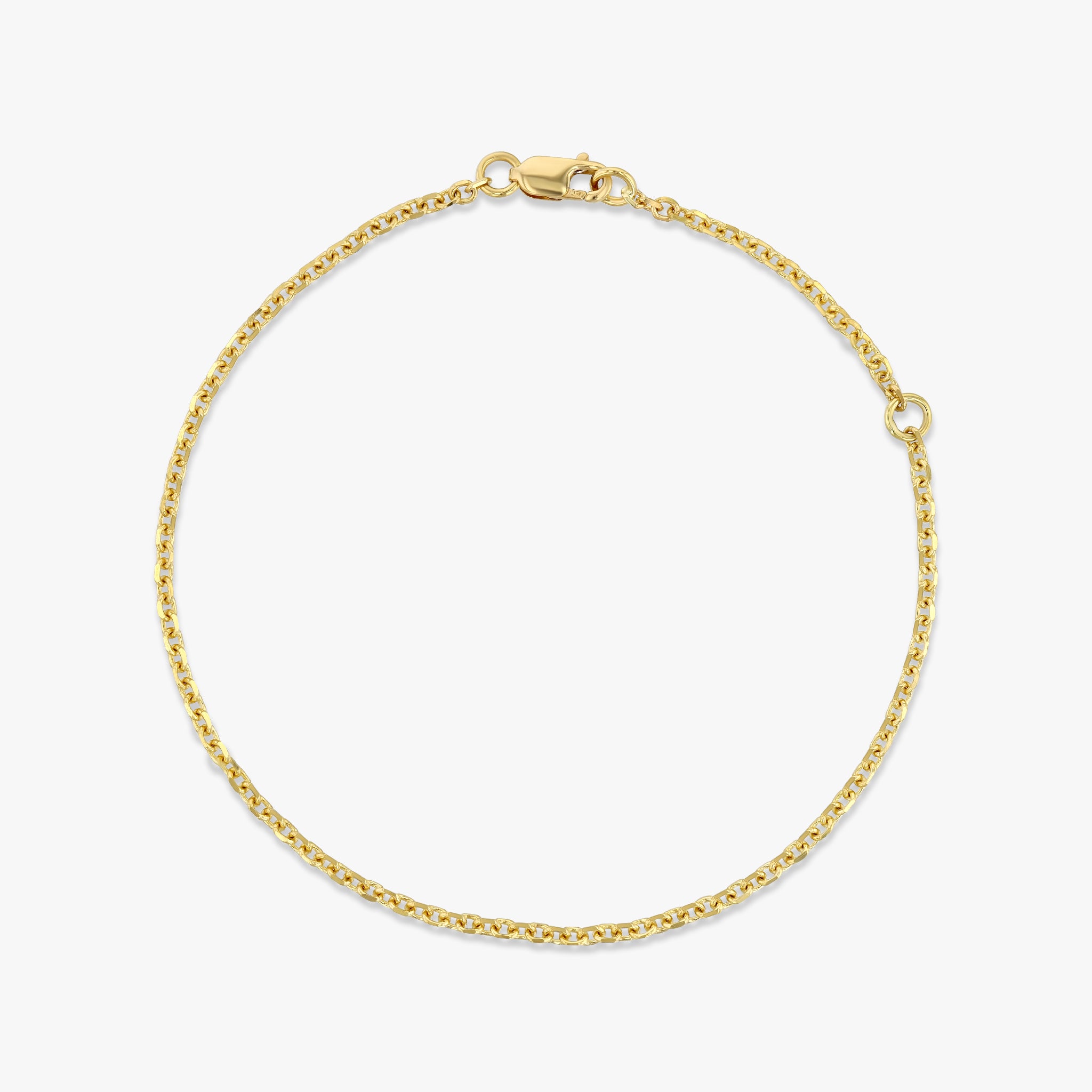 Petite Diamond Cut Chain Bracelet