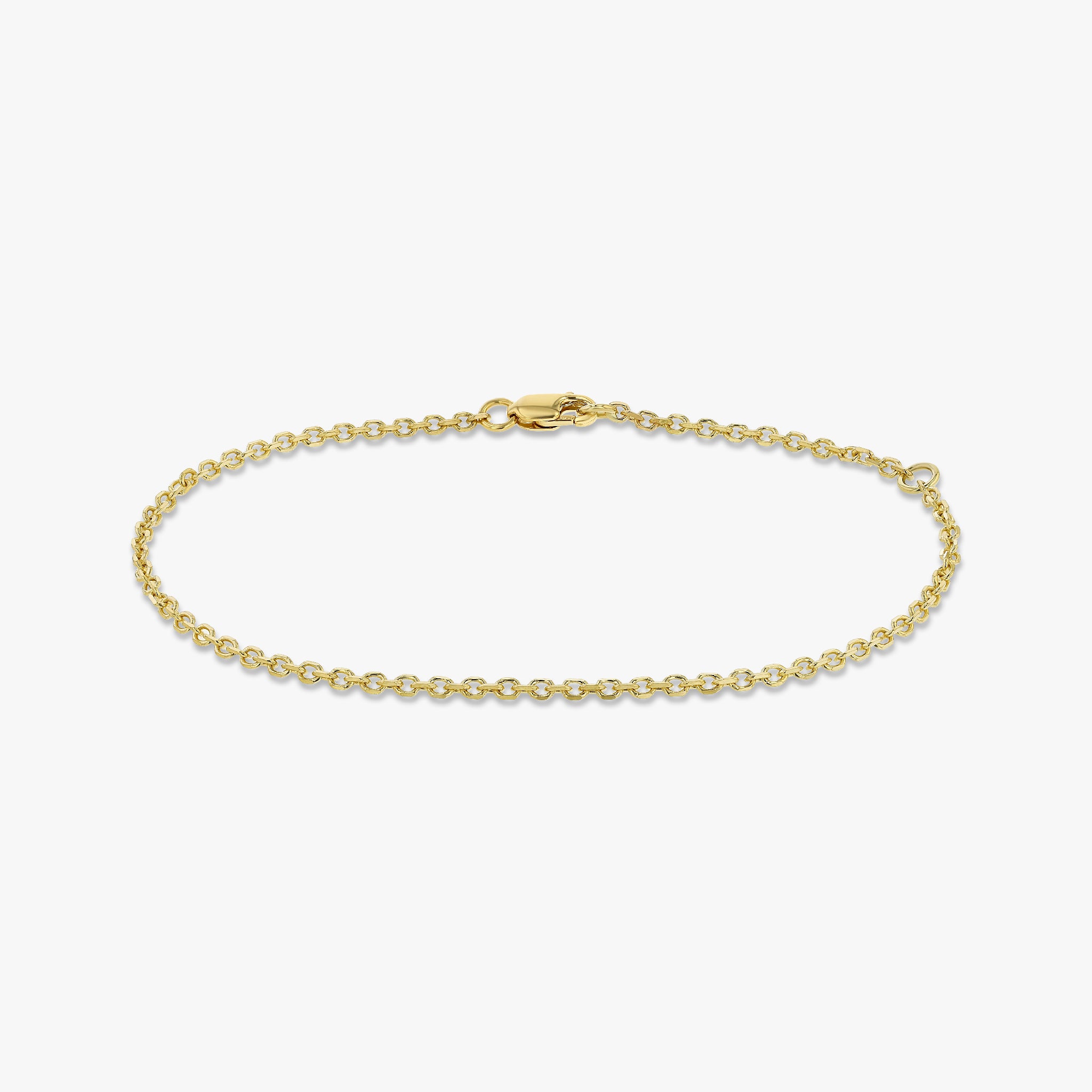 Petite Diamond Cut Chain Bracelet