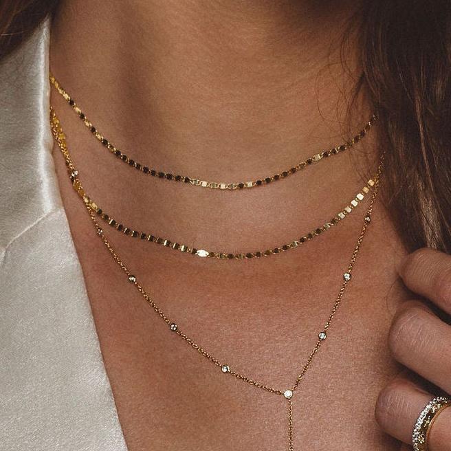 FLAT OVAL CHAIN NECKLACE