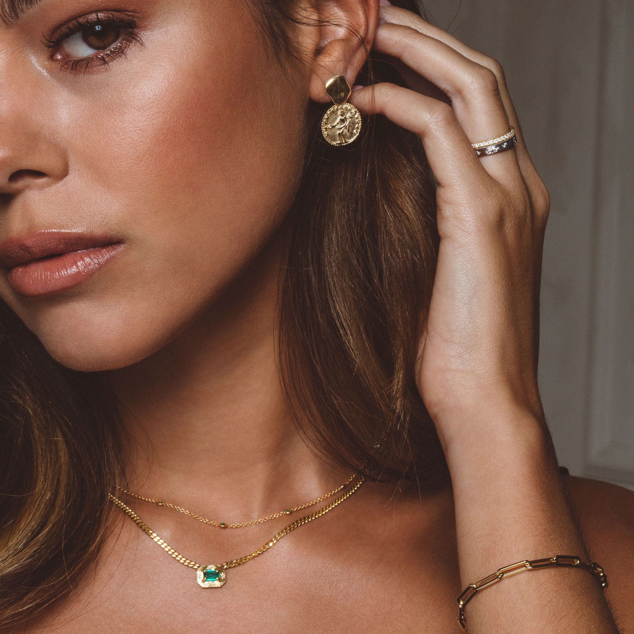 Petite Emerald Velvet Necklace