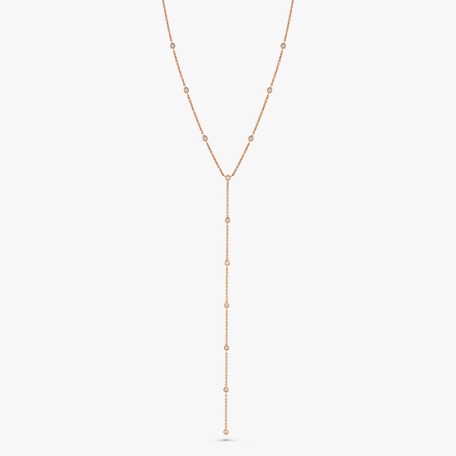Diamond Y Necklace
