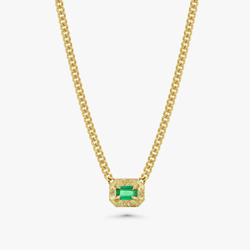 Petite Emerald Velvet Necklace