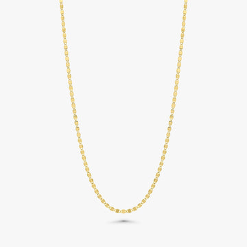 Flat Oval Chain Necklace