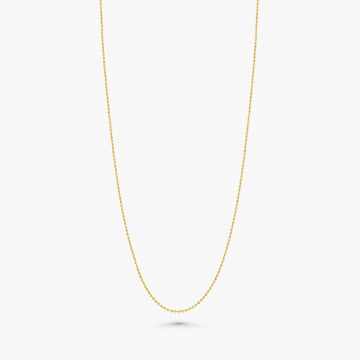 Diamond Cut Bead Chain Necklace