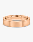 Wide Flat Gold Band
