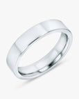Wide Flat Gold Band