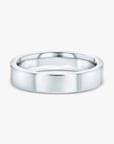 Wide Flat Gold Band