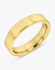 Wide Flat Gold Band