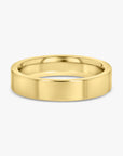 Wide Flat Gold Band