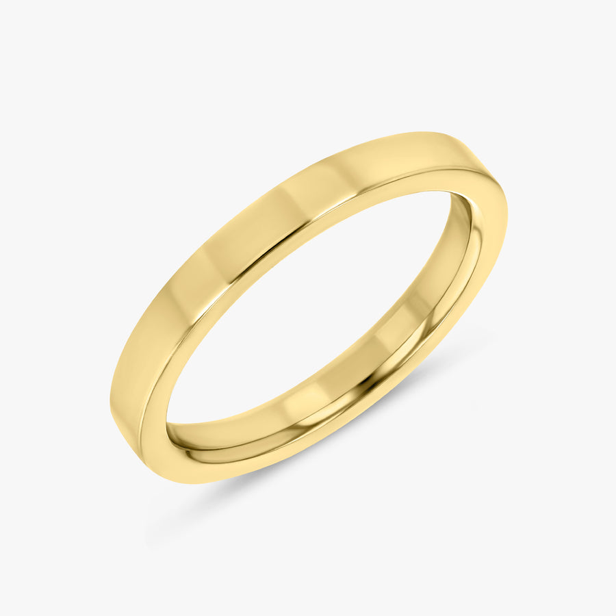 Thin Flat Gold Band