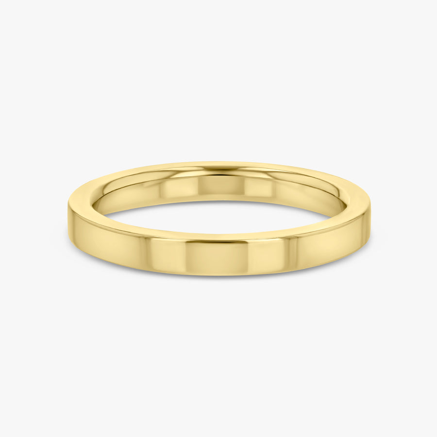 Thin Flat Gold Band